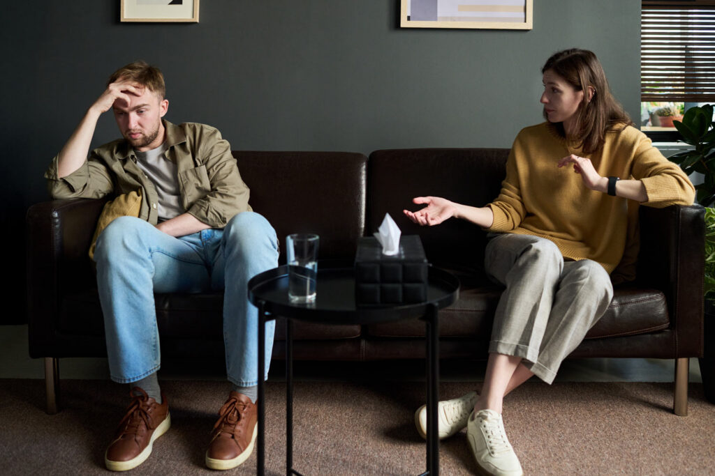 A couple experiencing marital issues